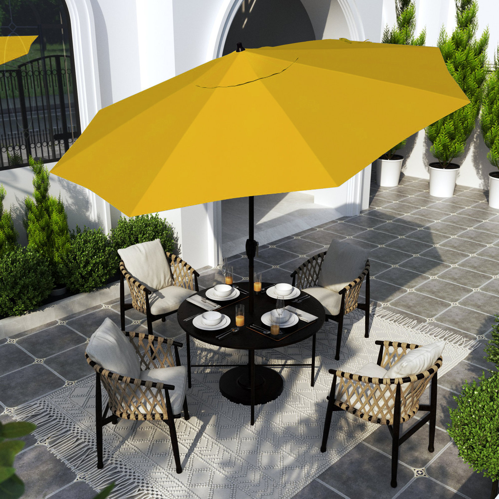 Astraea 9' Umbrella, Dandelion - Pacifica Premium
