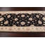 Tapis de couloir unique en laine noué à la main ivoire / noir nouvel âge 4 pi x 10 pi