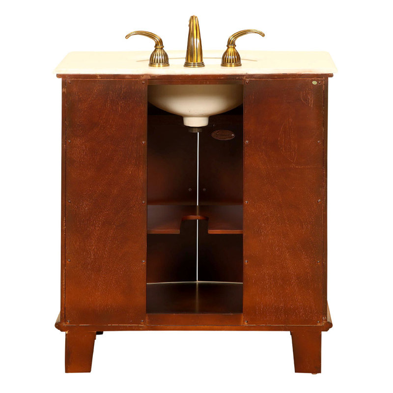 Sycamore 33'' Single Bathroom Vanity with Marble Top