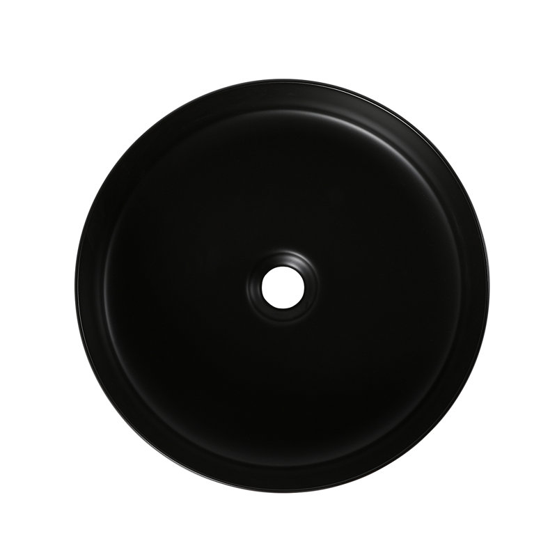 Lavabo de salle de bain vasque circulaire en céramique