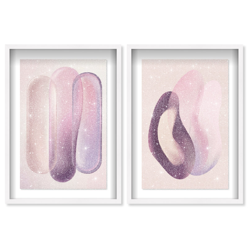 Berry Love Set Set by Oliver Gal, 63"H x 43"W, White Shadowbox
