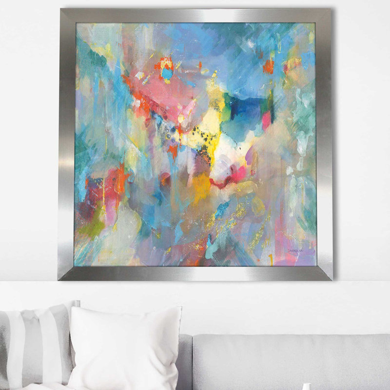 «Quasar (Square)» par Danhui Nai, reproduction, Encadrement argenté, H 31,5 po x l 31,5 po x P 1 po