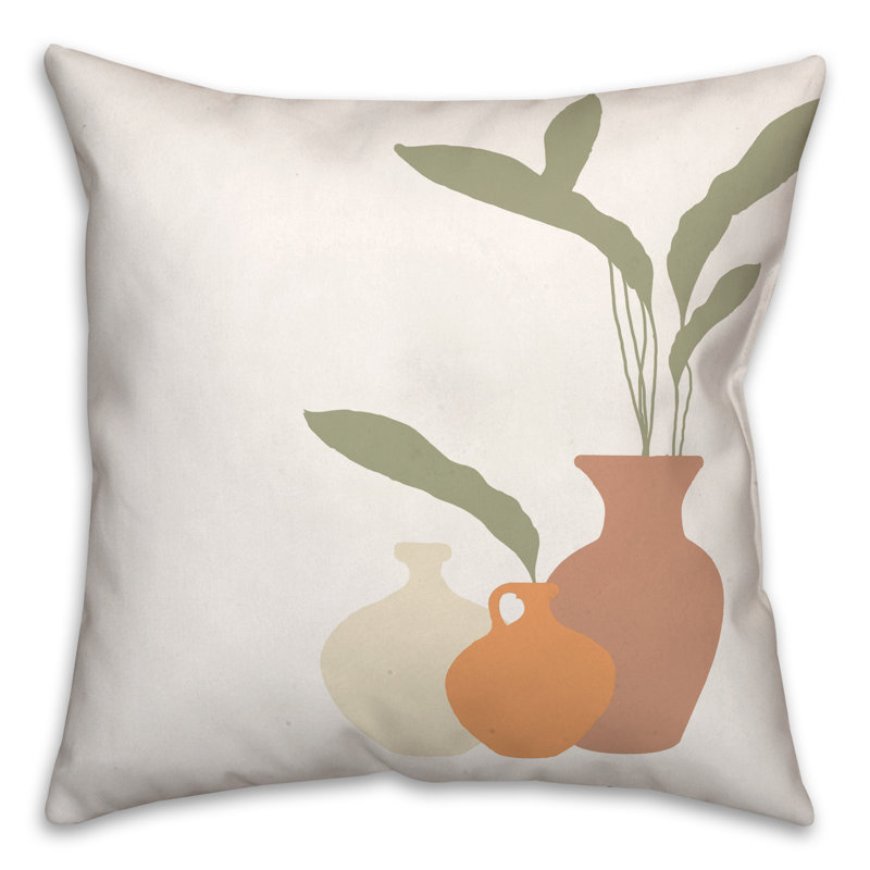  Housse et insert de coussin carré en pot