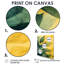 Feuillage vert et jaune, feuilles, collage III - feuilles, art mural-845892390-845892405-845892407