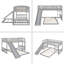 Twin Over Twin Bunk Bed With Slide And Ladder