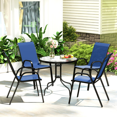 4 - Person Patio Dining Set with Round Table