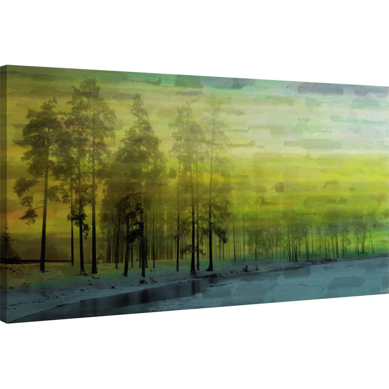 «Ice Lake», reproduction sur toile tendue, H 12 po x l 24 po