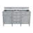 Dussault 60'' Double Bathroom Vanity with Top-860831327-860831310-818485749