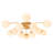 Carren Sputnik Glass Semi Flush Mount-112729380-110593345