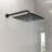 12 Inch Rain Shower Head High Pressure High Flow Square Stainless Steel Rainfall Showerhead-103120335