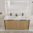 60'' Double Bathroom Vanity with Resin Top