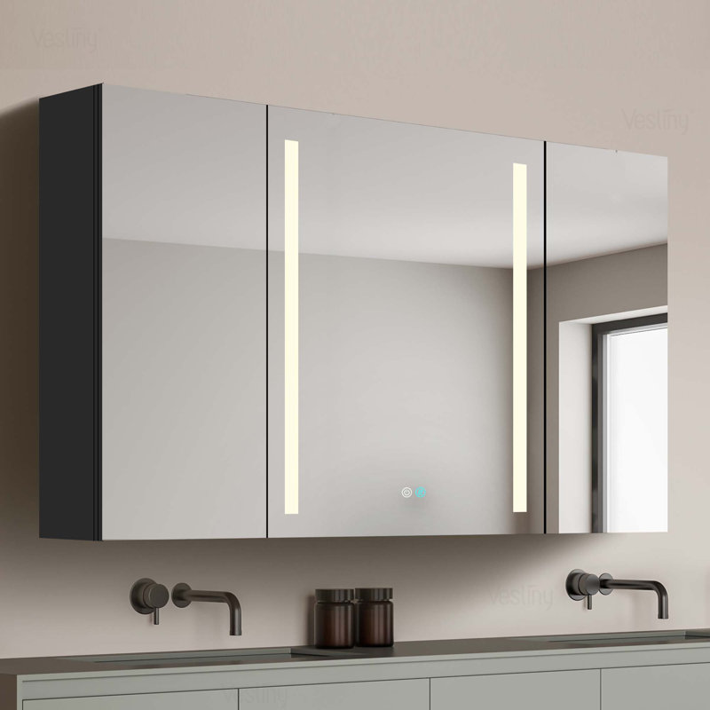 Miroir pour armoire de salle de bain Carollynn
