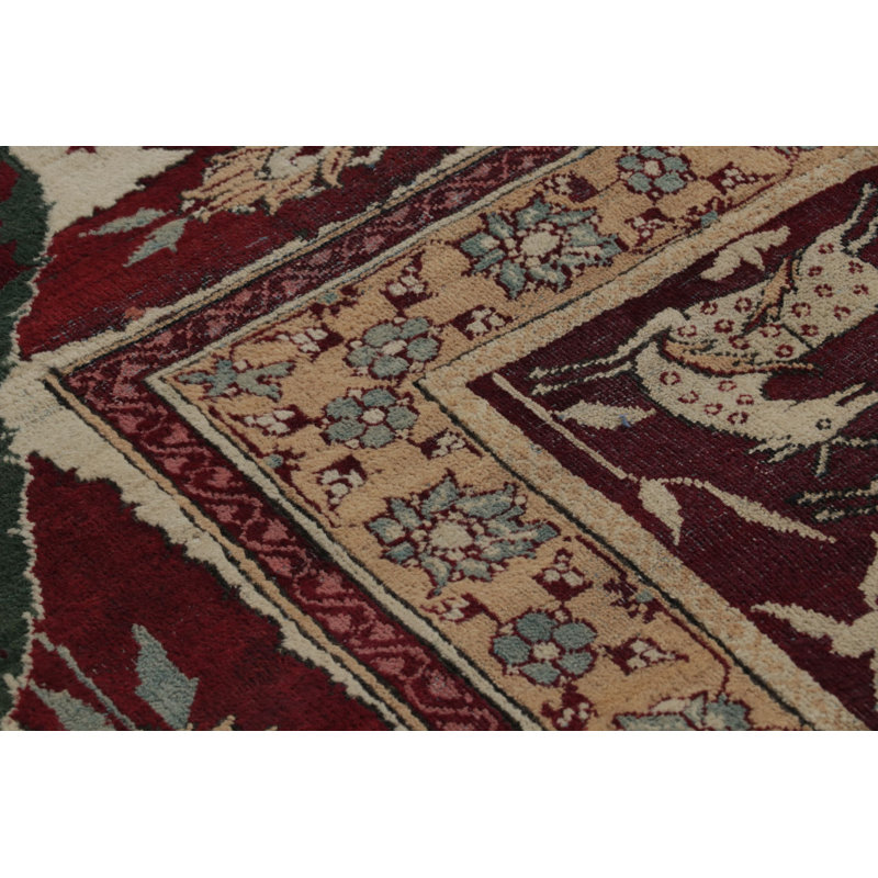 Agra One-of-a-Kind Rectangle 14'2" X 14'5" Hand Knotted Area Rug