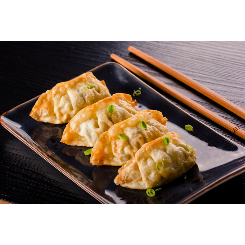 Japanese Fried Gyoza - Wrapped Canvas Print, 30cm H x 46cm W x 3.8cm D