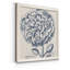 Indigo floral sur lin III - Toile encadrée de qualité supérieure - Toile encadrée de qualité supérieure - reproduction de cadre photo-2080313911-2080313910-2143341344