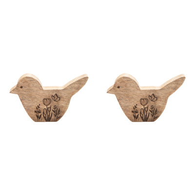 Haight Mango Wood Bird Décor Small - Set Of 2