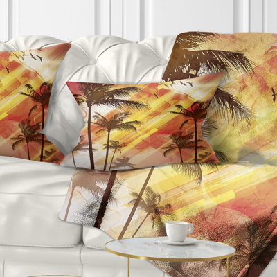 Coussin Palm Tree at Sunset