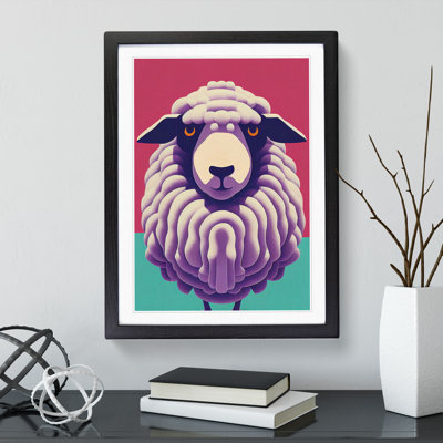 Colourful Sheep - Single Picture Frame Print