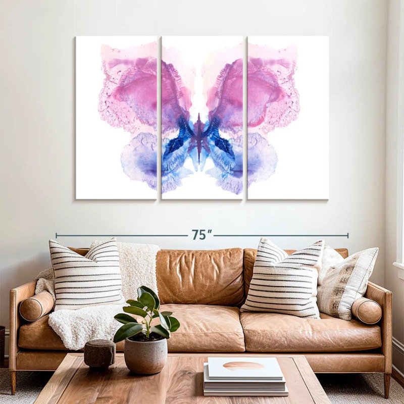 Fantastic Abstract Butterfly, 42" H x 65" W