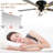 Flush Mount Reversible Ceiling Fan with 3 Lights and Remote, DC Motor 6 Speeds Ceiling Fan for Low Profile-1636148798-1631720080