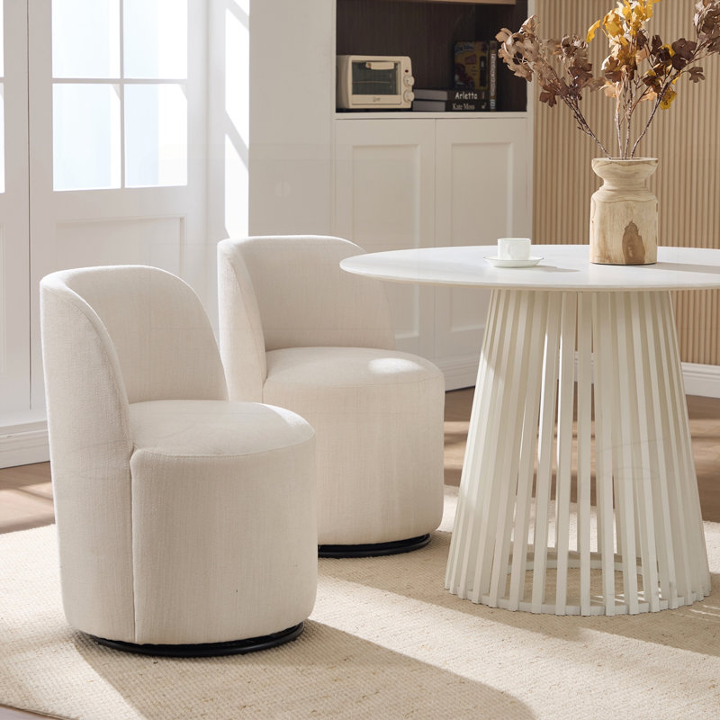 Chaise pivotante Mid-Century, Beige