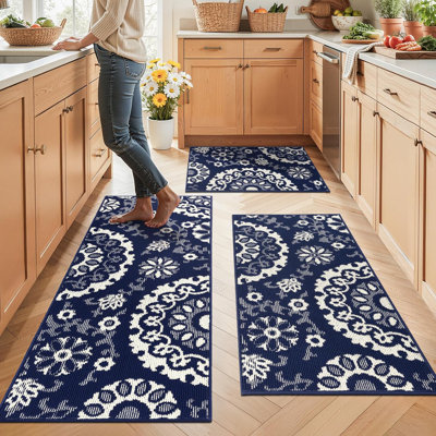24"Wide Scratch-resistant Kitchen Mats (Set of 3)