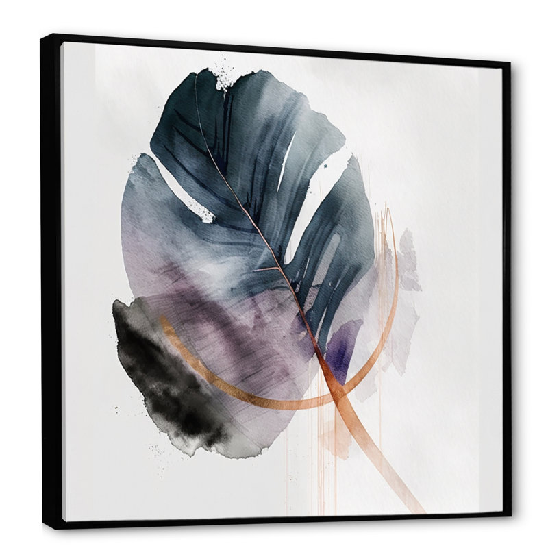 Green Philodendron Leafy Whispers II - impression, H 30 po x l 30 po x P 1 po, Cadre flottant noir