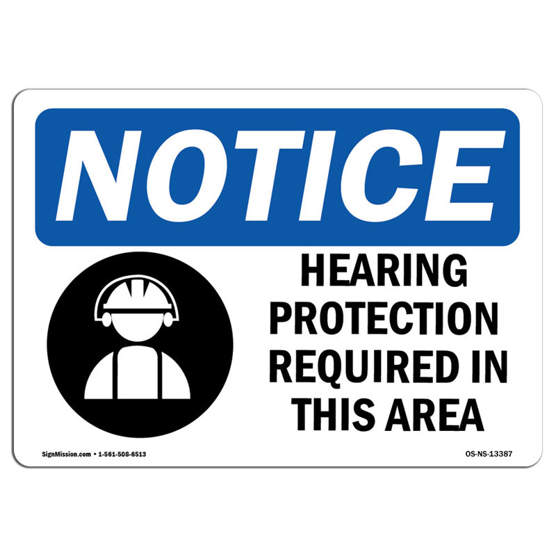 Hearing Protection Required Sign