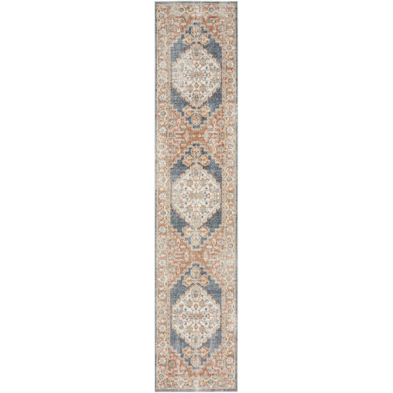 Makalyn Washable Oriental Rug, Runner 2'2" x 8'
