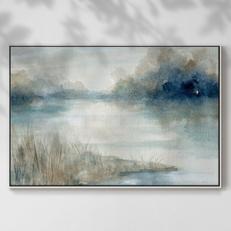 «Still Evening Waters», toile tendue avec châssis, Blanc, H 41 po x l 27 po x P 2 po
