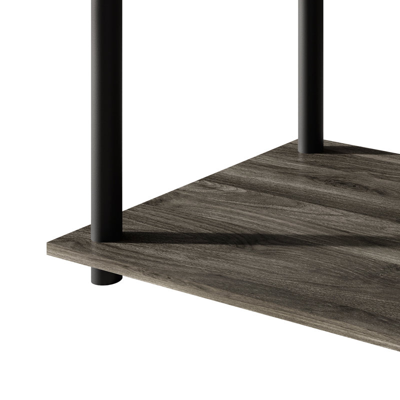 Table basse facile à assembler en gris foncé, Gris foncé