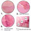 Or et rose, rivière abstraite minimale - art mural Fuschia-115526105-115526055