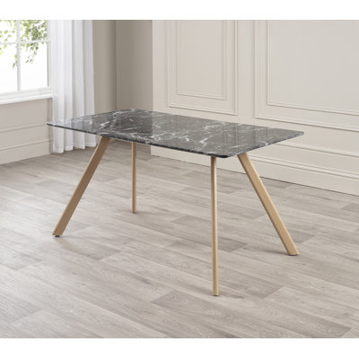 Ambria Metal Base Dining Table