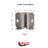 Flat Black Hooded Nylon Twin Caster