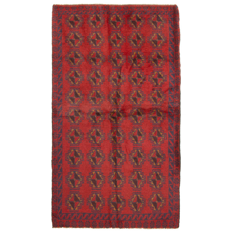 Rizbaft Red Rug 3'7" x 6'3"