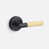 Flat Black/Satin Brass