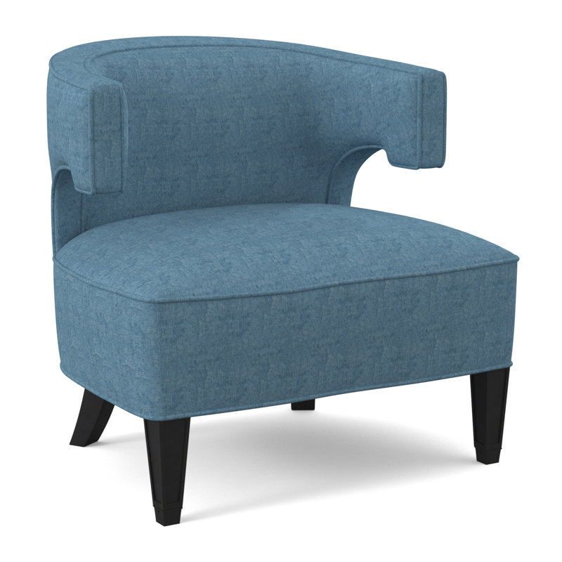 Chaise Laurel, Espresso, Viscose océan Edworth