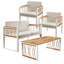 Chaise de patio avec coussins Cannes