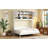 Queen Size Wall Murphy Bed With Ample Storage Space And Chevron Stripes