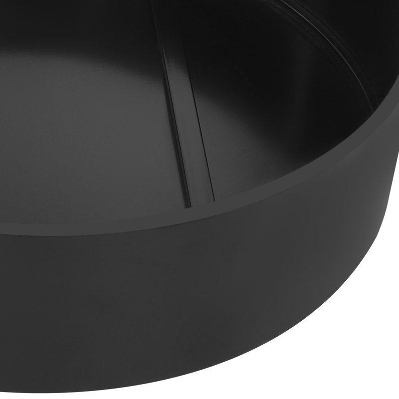 Présentoir rond à piédestal, Noir