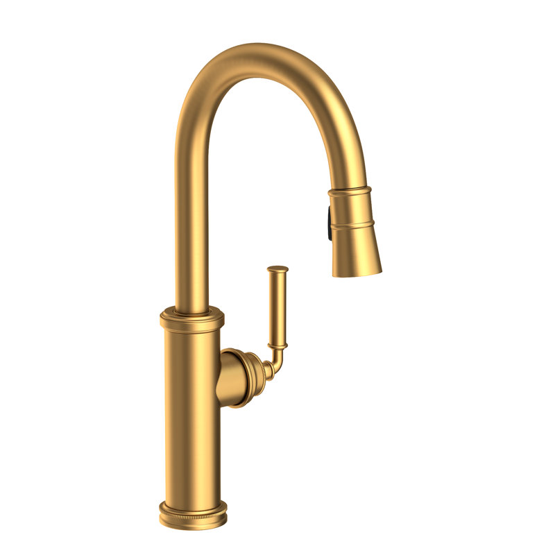 Taft Single Handle Pull Down Kitchen Faucet, Satin Bronze (PVD)