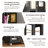4-Tier All-Steel Rotating Bookshelf With 360° Wheels, Large Size Sturdy & Spacious Book Rack, Easy Assembly-920021477