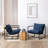 Reagle Modern Metal Framed Sling Accent Chair-82152824