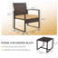 Ensemble de conversation d'extérieur en osier 3 pièces avec 2 coussins, table basse en verre-888898684-888898685