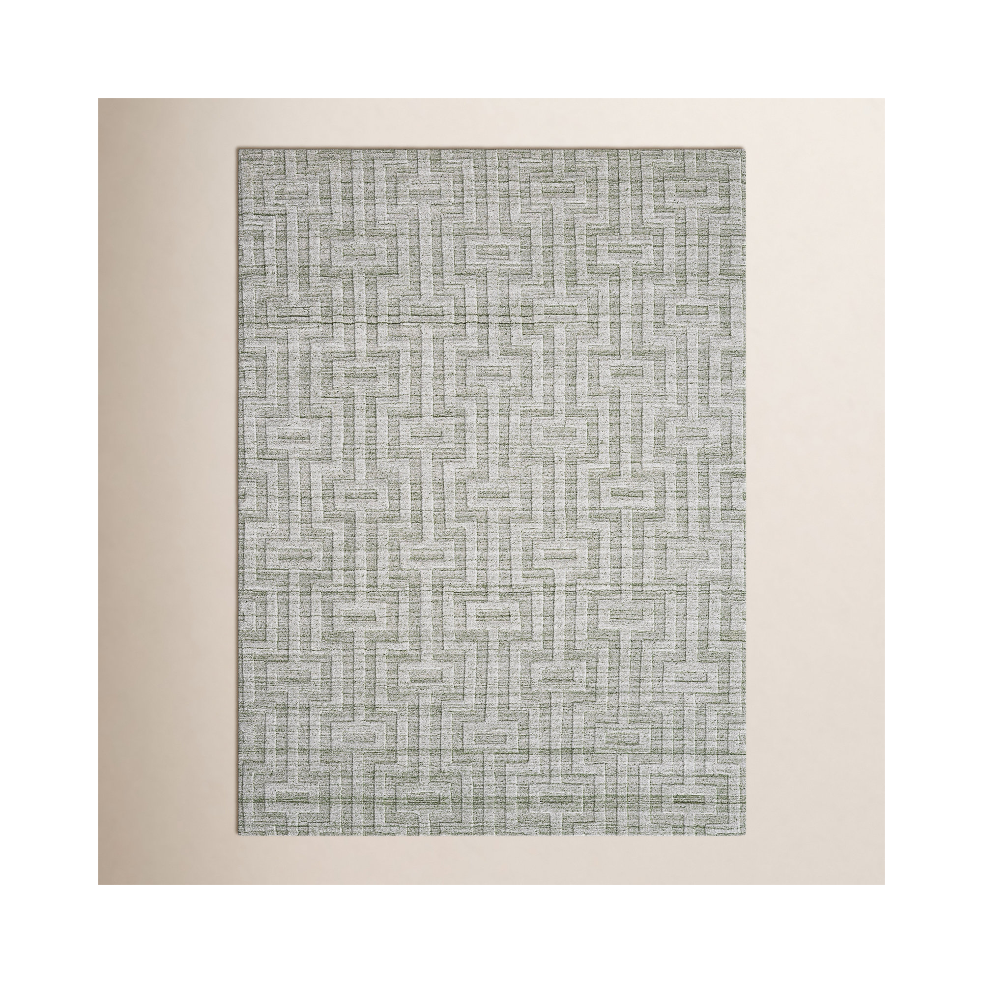 Marcia Handmade Viscose Gray Rug, Rectangle 2' x 3'