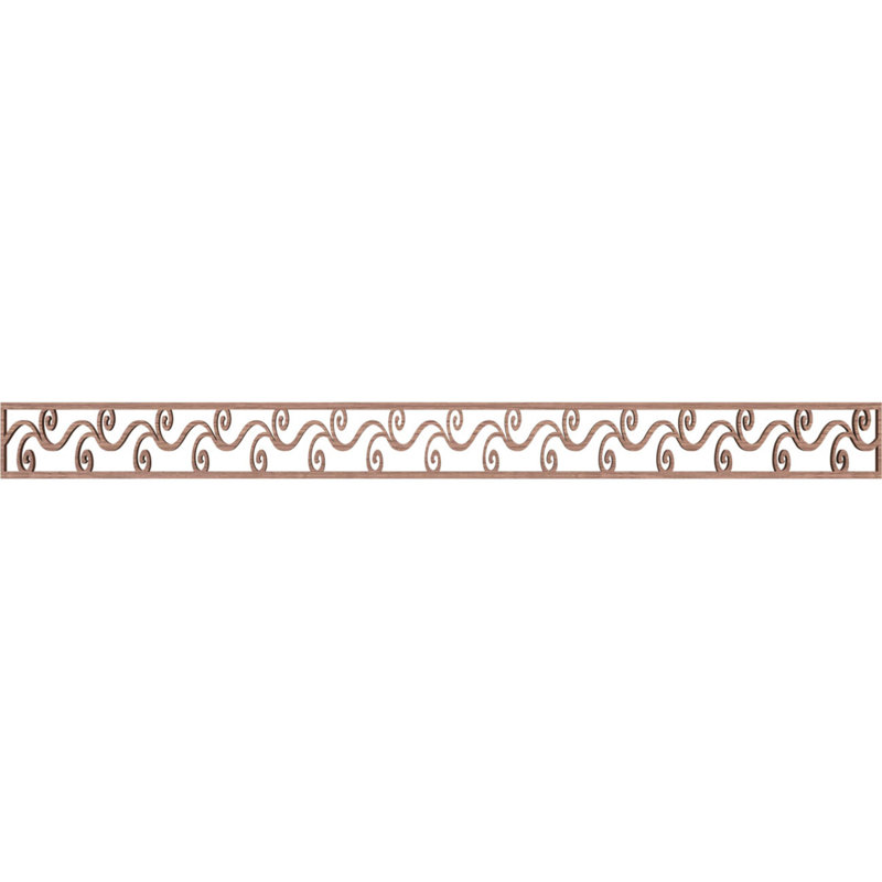 Tilden H W D Panel Molding, Walnut, 4" H x 46.375" W x 0.375" D