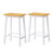 Large Kitchen Island with 2 Bar Stools, Power Outlet, Door Internal Storage Rack, Kitchen Storage Cart on Wheels with Drop Leaf-1373799824