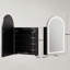 60 Wall Mounted Mirrored Bathroom Cabinets 3 Adjustable Shelves with Mirror-1644961677