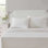 Ensemble de draps en coton percale blanc Martha Stewart