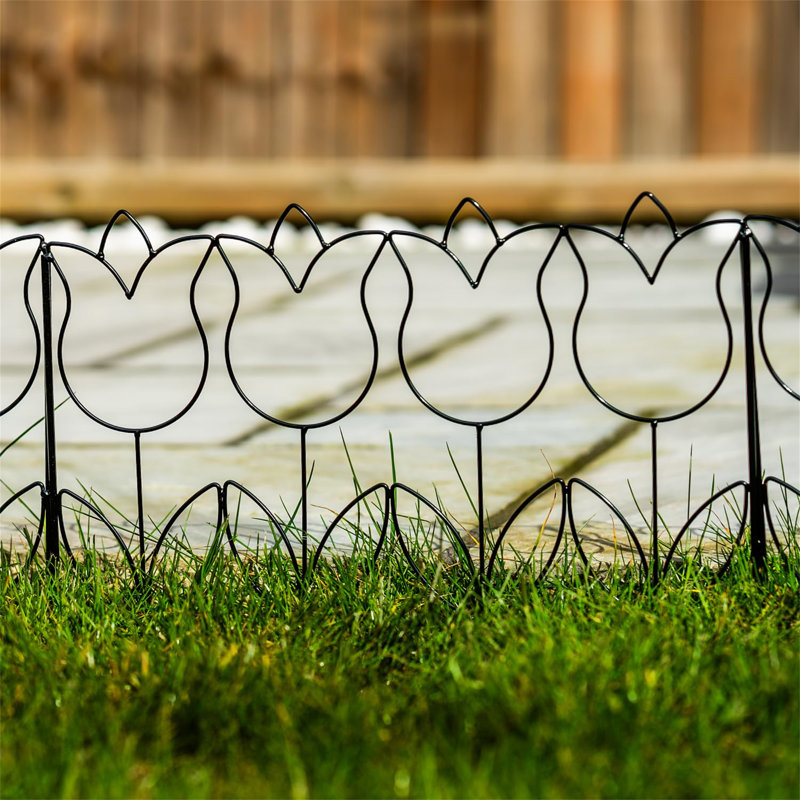 40cm H x 50cm W Metal Fan Trellis Side Panel